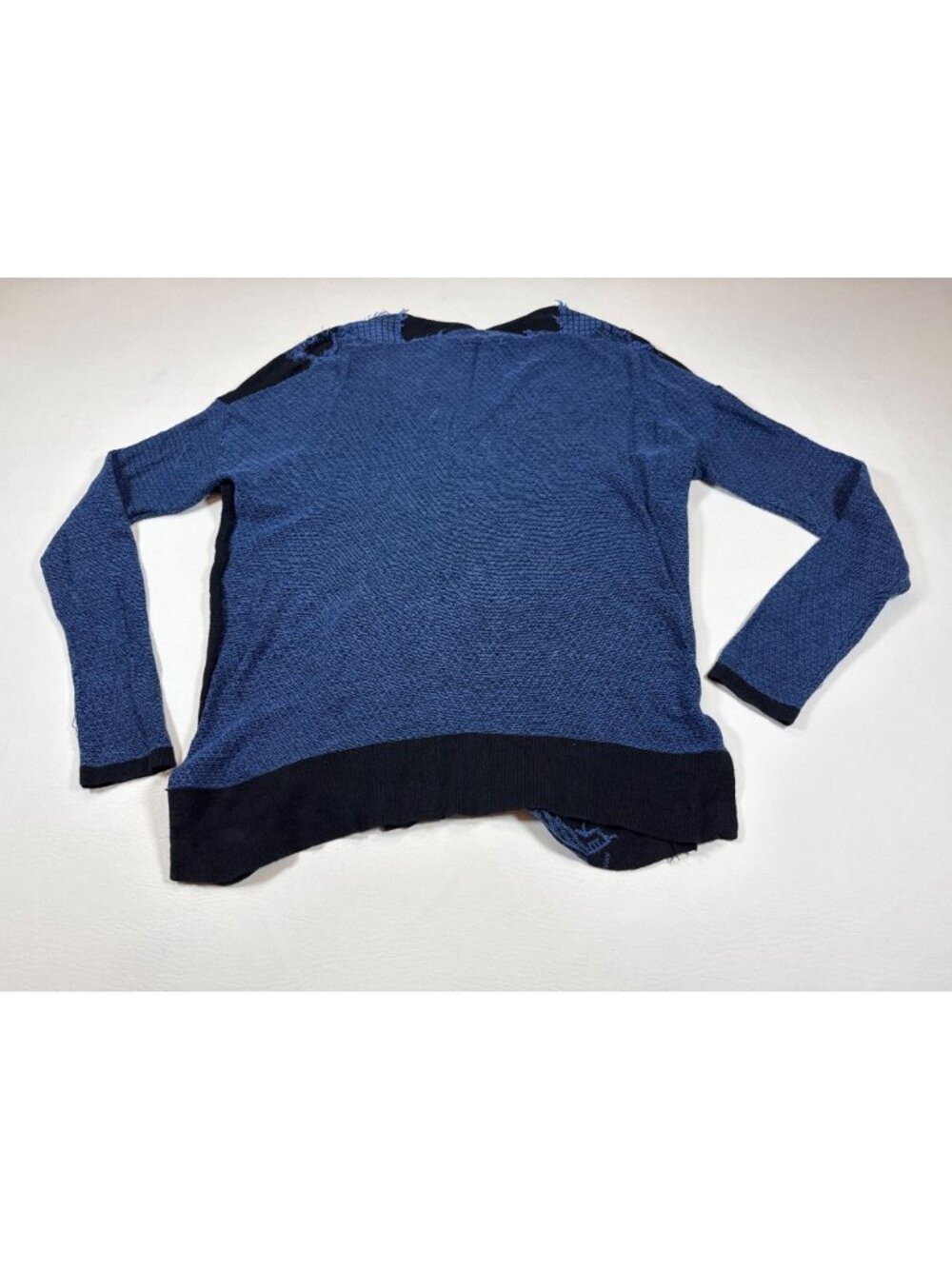 Bailey 44 Women’s Small Blue & Black Long Sleeve V-Neck Pullover Sweater (MM669) - Picture 7 of 7